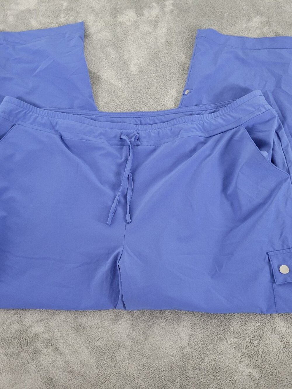 Chicos Zenergy Womens Plus 20 Blue Cropped Capri Pants Adjustable Length BLU87E